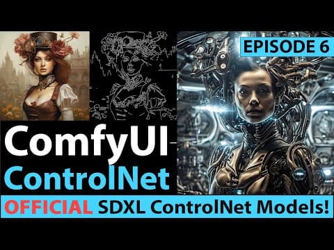 ComfyUI : NEW Official ControlNet Models are released! Here is my tutorial on how to use them.