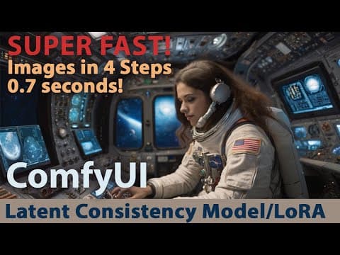 ComfyUI - SUPER FAST Images in 4 steps or 0.7 seconds! On ANY stable diffusion model or LoRA